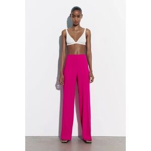 Hot pink Zara pants